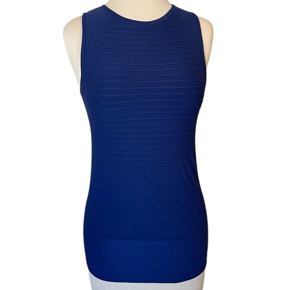 Athleta Derek Lam 1OC Union Seamless Tank Unstinkable Navy Blue, Size Medium - Picture 2 of 8